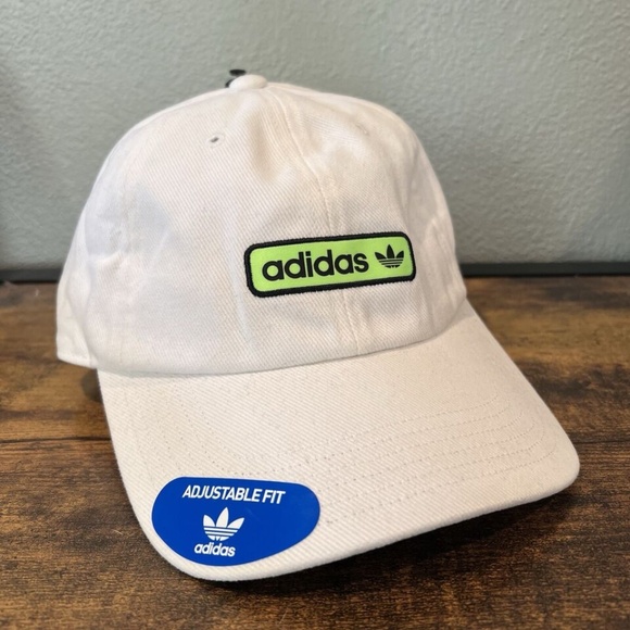 Adidas Men's Originals Relaxed Low Tide Strapback Baseball Hat CL8 Core White OS - Picture 1 of 8